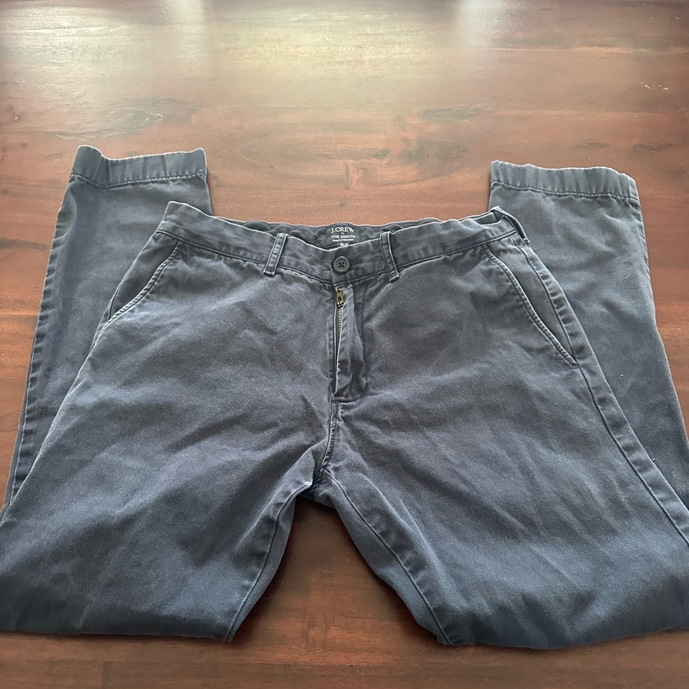 J. Crew The Driggs Men's 30”x30” Navy Blue Chinos